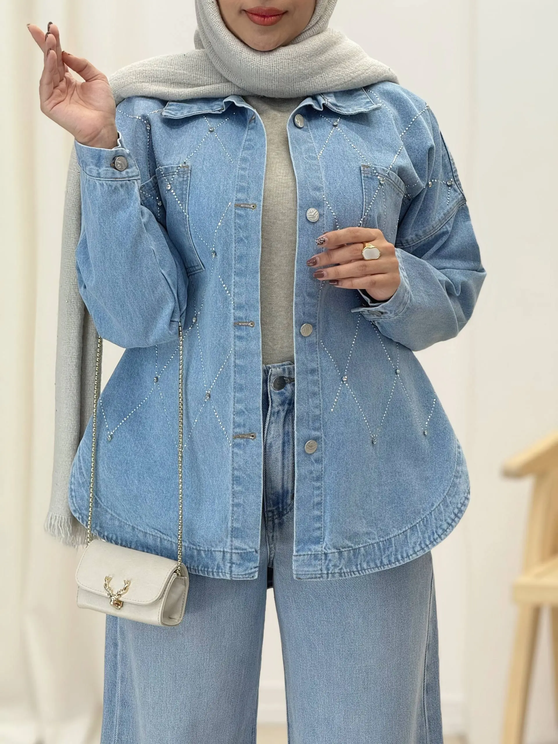 3927-شومیز وارداتی نگینی